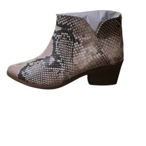 Style & Co. Snakeskin Ankle Boots